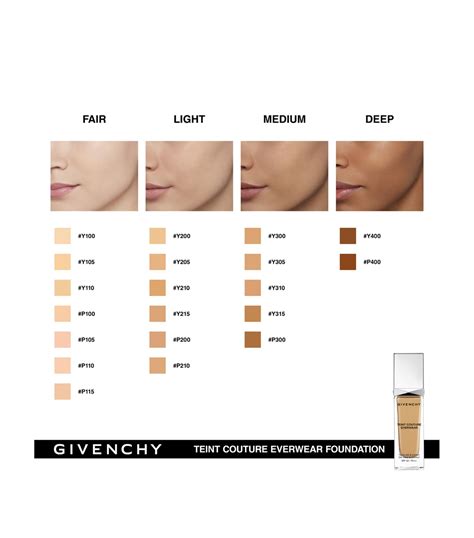 givenchy teint couture everwear foundation shades|More.